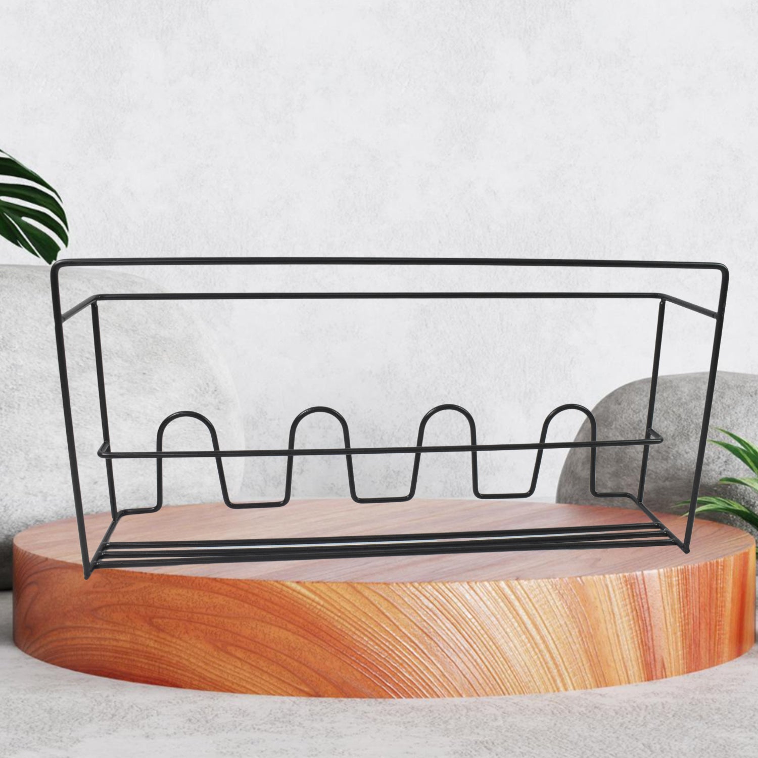 Metal Self Adhesive Multipurpose Kitchen Accessories Organizer Rack Wall (1 Pc) Metal Self Adhesive Multipurpose Kitchen Accessories Organizer Rack Wall (1 Pc)